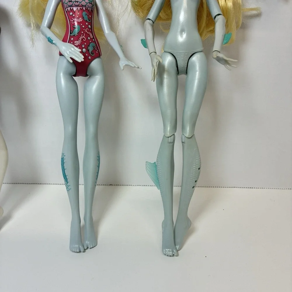 Monster High Lot Of 3 Dolls Lagoona Blue and Monica D'Kay 2015 - 2017